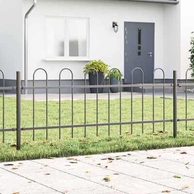 Vidaxl Steel Garden Fence 8.5x0.6 m - Garden Fence Vidaxl Steel Garden Fence 8.5x0.6 m - Garden Fence
