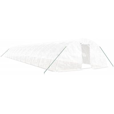 vidaXL Greenhouse White 22x5x2.3 m - Greenhouse vidaXL Greenhouse White 22x5x2.3 m - Greenhouse