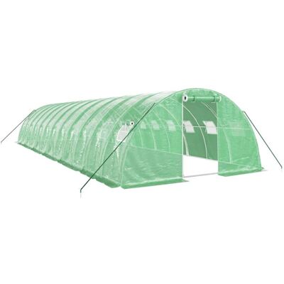 vidaXL Greenhouse 12x4x2 m with Steel Frame - Greenhouse vidaXL Greenhouse 12x4x2 m with Steel Frame - Greenhouse