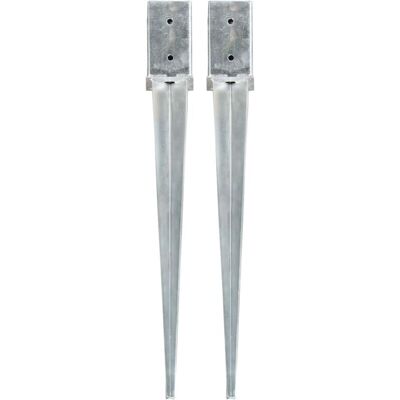 vidaXL Earth Ground Spikes 2 pcs - Ground Spikes - Garden Structures vidaXL Earth Ground Spikes 2 pcs - Ground Spikes - Garden Structures