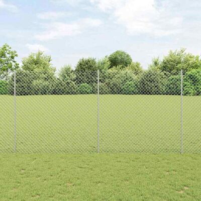 VidaXL Chain Link Fence with 20 Posts - Garden & Property Boundary VidaXL Chain Link Fence with 20 Posts - Garden & Property Boundary
