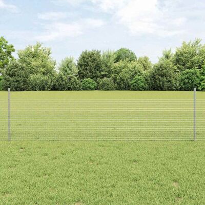 vidaXL Galvanized Steel Welded Wire Fence 0.5x50 m - Fencing vidaXL Galvanized Steel Welded Wire Fence 0.5x50 m - Fencing