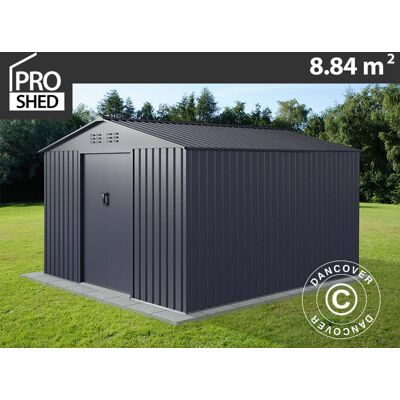Dancover Garden Shed - ProShed Anthracite - 2.77x3.19m - Garden Shed Dancover Garden Shed - ProShed Anthracite - 2.77x3.19m - Garden Shed