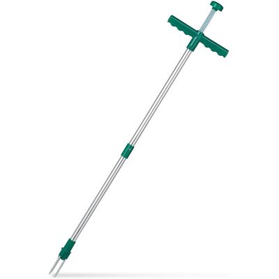 Weed Grubber, Daisy Grubber With Steel Claws & Ejector, Weed Pulling Without Bending 100cm, Green - Relaxdays Weed Grubber, Daisy Grubber With Steel Claws & Ejector, Weed Pulling Without Bending 100cm, Green - Relaxdays