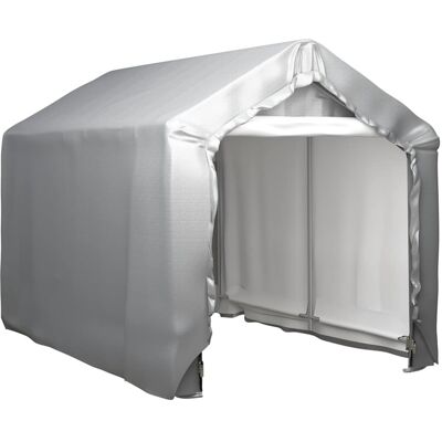 vidaXL Storage Tent - Water-Resistant Steel Grey - Storage Tent vidaXL Storage Tent - Water-Resistant Steel Grey - Storage Tent