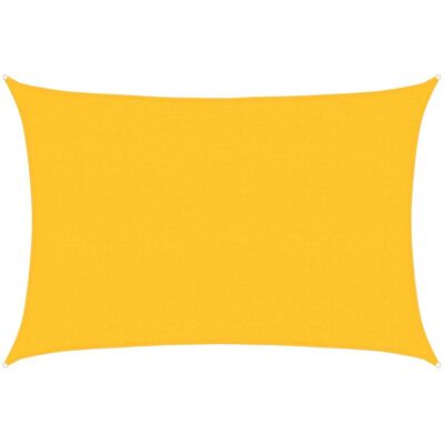 vidaXL Sunshade Sail 160 g/m² Yellow 2.5x4 m HDPE Sunscreen Patio Shade Canopy vidaXL Sunshade Sail 160 g/m² Yellow 2.5x4 m HDPE Sunscreen Patio Shade Canopy
