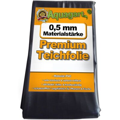 Aquagart PVC Pond Liner 5x8m, 0.5mm, Black - Pond Liner Aquagart PVC Pond Liner 5x8m, 0.5mm, Black - Pond Liner