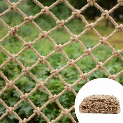SANS MARQUE Safety net made of hemp rope, child safety net, bunk bed safety net, size 1 3m, 8mm thick rope, 10cm mesh size, versatile use as balcony protection, SANS MARQUE Safety net made of hemp rope, child safety net, bunk bed safety net, size 1 3m, 8mm thick rope, 10cm mesh size, versatile use as balcony protection,