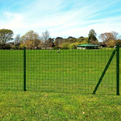 Euro Fence Steel 25x1.7 m Green Vidaxl Euro Fence Steel 25x1.7 m Green Vidaxl