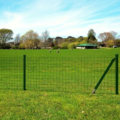 Euro Fence Steel 10x1 m Green Vidaxl Euro Fence Steel 10x1 m Green Vidaxl