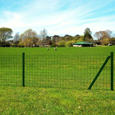 Euro Fence Steel 25x1.2 m Green Vidaxl Euro Fence Steel 25x1.2 m Green Vidaxl
