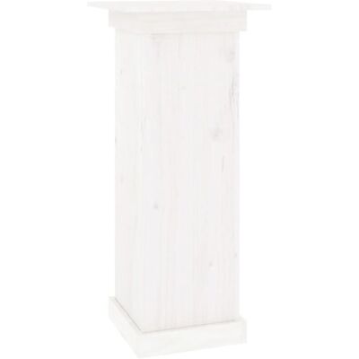 vidaXL White 40x40x90 cm Pine Wood Flower Stand Plant Garden Patio - Flower Stand vidaXL White 40x40x90 cm Pine Wood Flower Stand Plant Garden Patio - Flower Stand