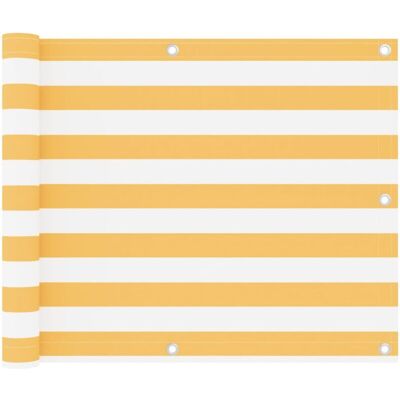 vidaXL Yellow Waterproof Balcony Screen - Balcony Protection 75x300cm vidaXL Yellow Waterproof Balcony Screen - Balcony Protection 75x300cm