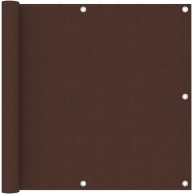 Balcony Screen Brown 90x400 cm Oxford Fabric Vidaxl Balcony Screen Brown 90x400 cm Oxford Fabric Vidaxl
