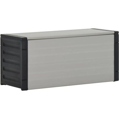 vidaXL Garden Waste Basket - Grey Trash Bin - Garden Waste Bin vidaXL Garden Waste Basket - Grey Trash Bin - Garden Waste Bin