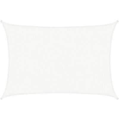 vidaXL White 3x4m HDPE Shade sail - Shade sail vidaXL White 3x4m HDPE Shade sail - Shade sail