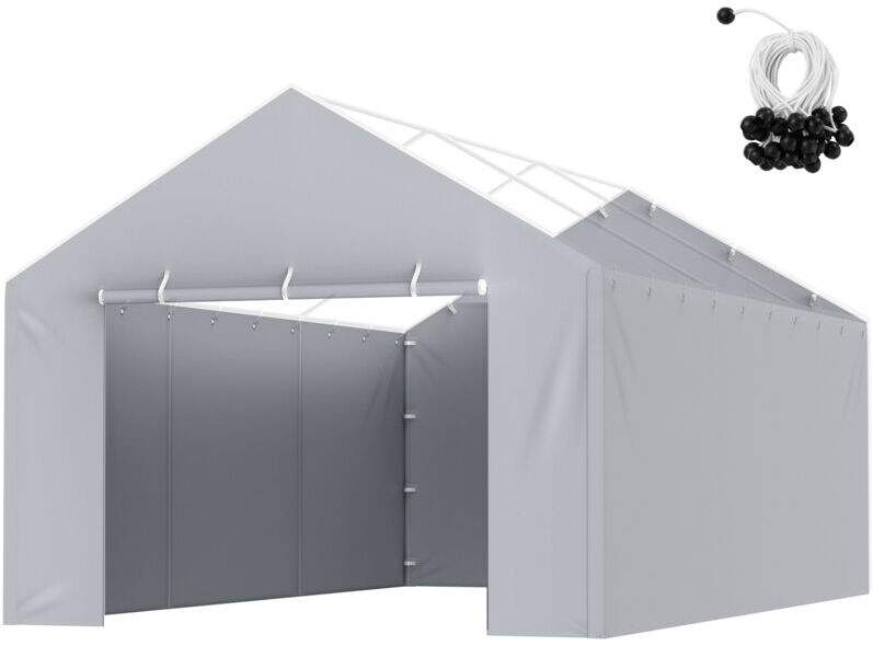 Mophorn - Carport Replacement Canopy Cover Side Wall 12 x 20 ft, Garage Tent Shelter Tarp Heavy-Duty Waterproof & uv Protected, Easy Installation