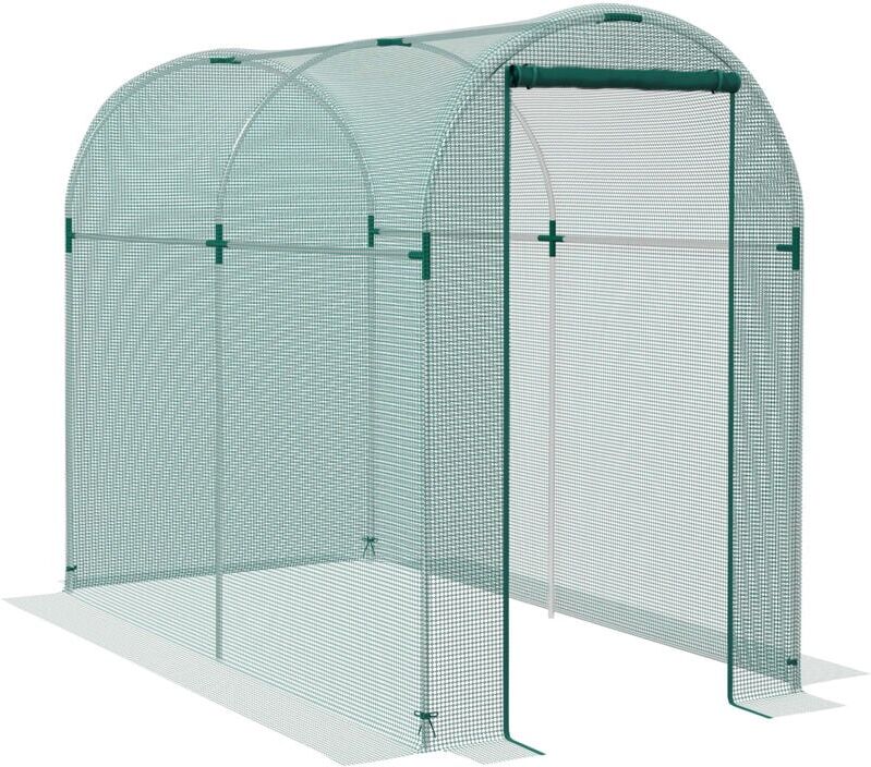 Outsunny - Fruit Cage, Plant Protection Tent, 1.2 x 2.4 x 1.9m, Green
