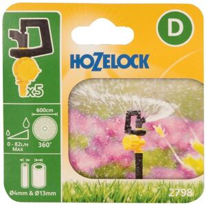 Hozelock - 5 x 2798 360 Degree Mini Water Sprinkler Micro Irrigation Auto Watering