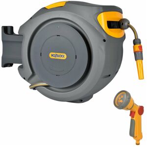 2401 Auto Reel Retractable Garden Hose 20M 2490 & 2679 Multi Spray Gun - Hozelock