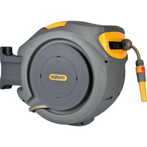 Hozelock - Auto Reel 20m wall-mounted hose reel: Easy to Install, Lock, Auto-rewind, Ready-to-use Reel With Nozzle, Fittings Hose and Accessories