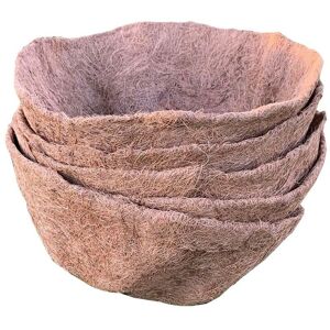 SELECTIONS Pack of 5 Round Coco Hanging Basket Planter Liner (40cm)