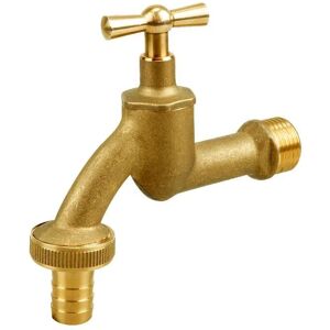 TYCNER 1/2 Inch Garden Water Feed Brass Tap Outdoor Watering Butterfly Handle