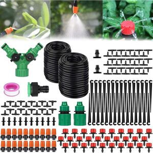 AOUGO 149 Pcs Micro Drip Irrigation Automatic Watering Kit,Automatic Drip Irrigation Kit,Garden Irrigation System,Garden for Plants 30M 4/7 Drip Hose