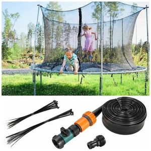 LUNE 15m Trampoline Sprinkler Outdoor Water Play Sprinkler for Adult Children Fun Water Playground Summer Activities Garden Sprinkler Toys Outdoor Cooling