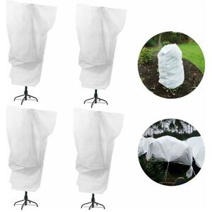 NEIGE 4 Pack Winter Drawstring Plant Covers - 23.6 x 31.5 Inches