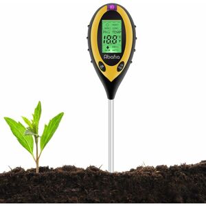 Alwaysh - Soil Tester 4 in 1 Soil Tester ph Meter, Sunlight, Temperature, Hygrometer