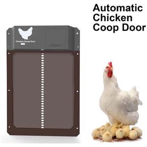 Mumu - Automatic Chicken Coop Door (Red), with Battery, Light Detection, Programmable with Timer, Aluminum Automatic Chicken Coop Door, Chicken Coop