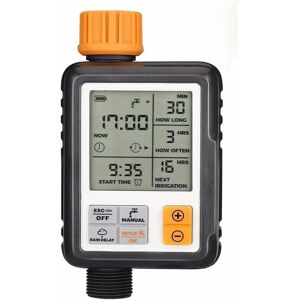 Groofoo - Automatic Watering Timer for Garden, Outdoor Watering Timer, Sprinkler Timer with Large lcd Display [Energy Class a++]