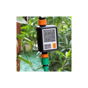 Langray - Digital Irrigation Timer, Water Timer, Automatic Electronic Water Timer, 2 Independent Controlled Outlets, Rain Delay - for Garden, Drip