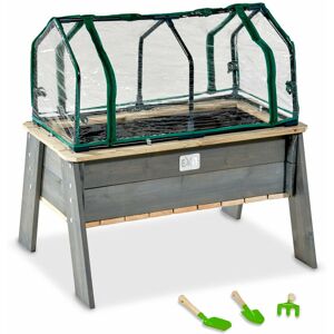 EXIT TOYS EXIT Aksent planter table L with greenhouse and gardening tools - Grey