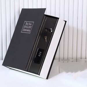 Denuotop - Fake Pages Book Safe with Combination Book Safe, Portable Safe, Small Safe, Dictionary Safe for Cash Jewelry Keys