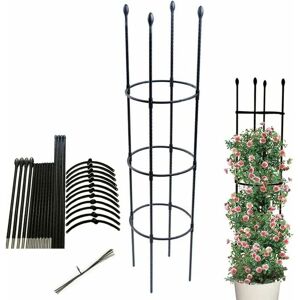 Alwaysh - Garden Obelisk, Climbing Plant Support, Stable Tomato Cage, Garden Trellis, Vegetable, Flower and Fruit Growing Cage for Garden, Balcony