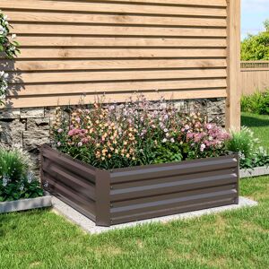 Livingandhome - Garden Planter Raised Bed Outdoor Vegetable Plants Flowers Pots Box, m