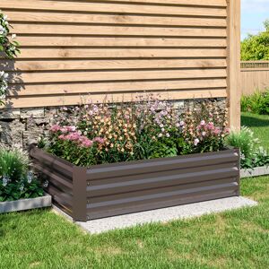 Livingandhome - Garden Planter Raised Bed Outdoor Vegetable Plants Flowers Pots Box, l