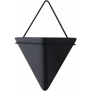 Langray - Hanging Planters Wall Hanging Planter Room Decoration Vases Basket Indoor Outdoor Garden Balcony Office Hanging, black ceramic black iron