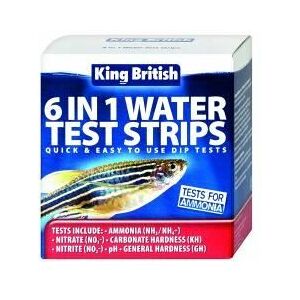 Bestpet - King British 6 in 1 Water Test Strips Aquarium and Pond sgl - sgl - 594068