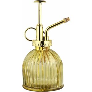 1 Piece Glass Vintage Style with Garden Plant Watering Can Transparent + Gold Gre 1 Yellow - Langray