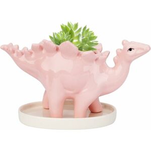 Flower Pots, Ceramic Dinosaur Pot Succulent Cactus Plant Pot, Cute Animal Indoor Flower Pots for Office, Home, Garden Decoration - Langray