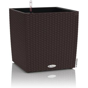 Planter cube Cottage 40 all-in-one Mocha Lechuza Brown