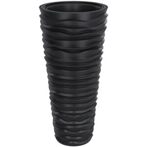 Berkfield Home - Mayfair Planter with Removable Inner Anthracite 18/45 l pp Grooved Look