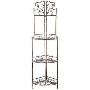 BISCOTTINI Planter plant stand flower pot holder Etagere wrought iron balcony Shelf for outdoor and indoor plants Planter Support Pot