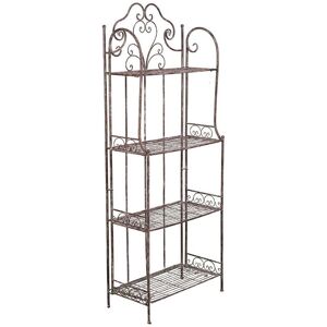 Biscottini - Planter plant stand flower pot holder Etagere wrought iron balcony Shelf for outdoor and indoor plants Planter Support Pot