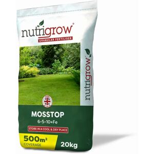 Nutrigrow Mosstop Lawn Fertiliser 6-5-10+Fe 20kg