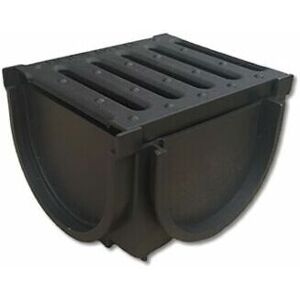 VISS Plastic Drainage Channels for Driveways Linear Plastic Drain Channel Heavy Duty