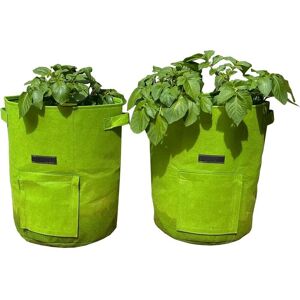 SELECTIONS Potato Planter Grow Bags 37 Litre (Set of 2) Non - Woven Aeration Fabric Pots